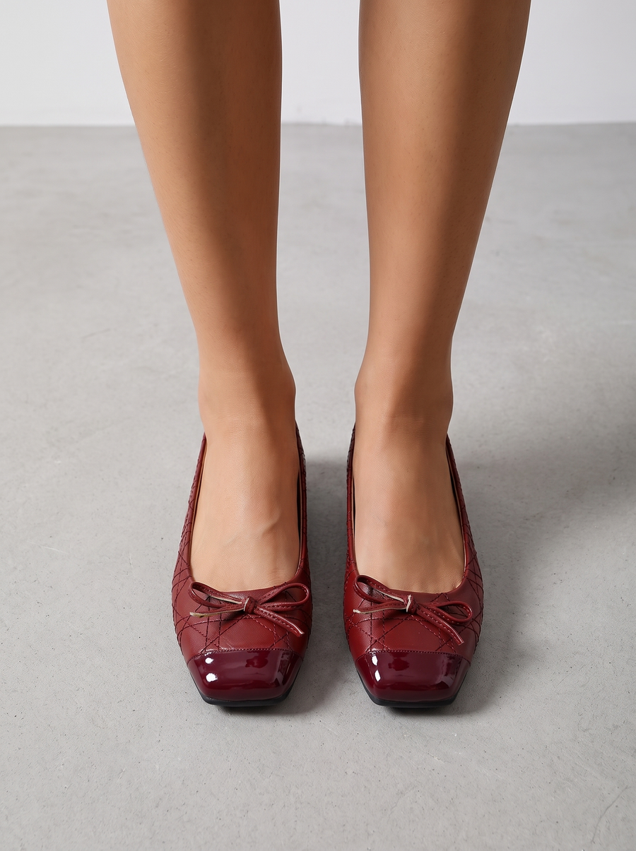 Queenie Ballerinas mit Lackkappe