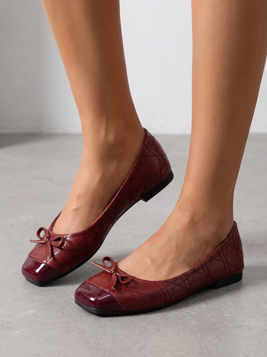 Queenie Ballerinas mit Lackkappe