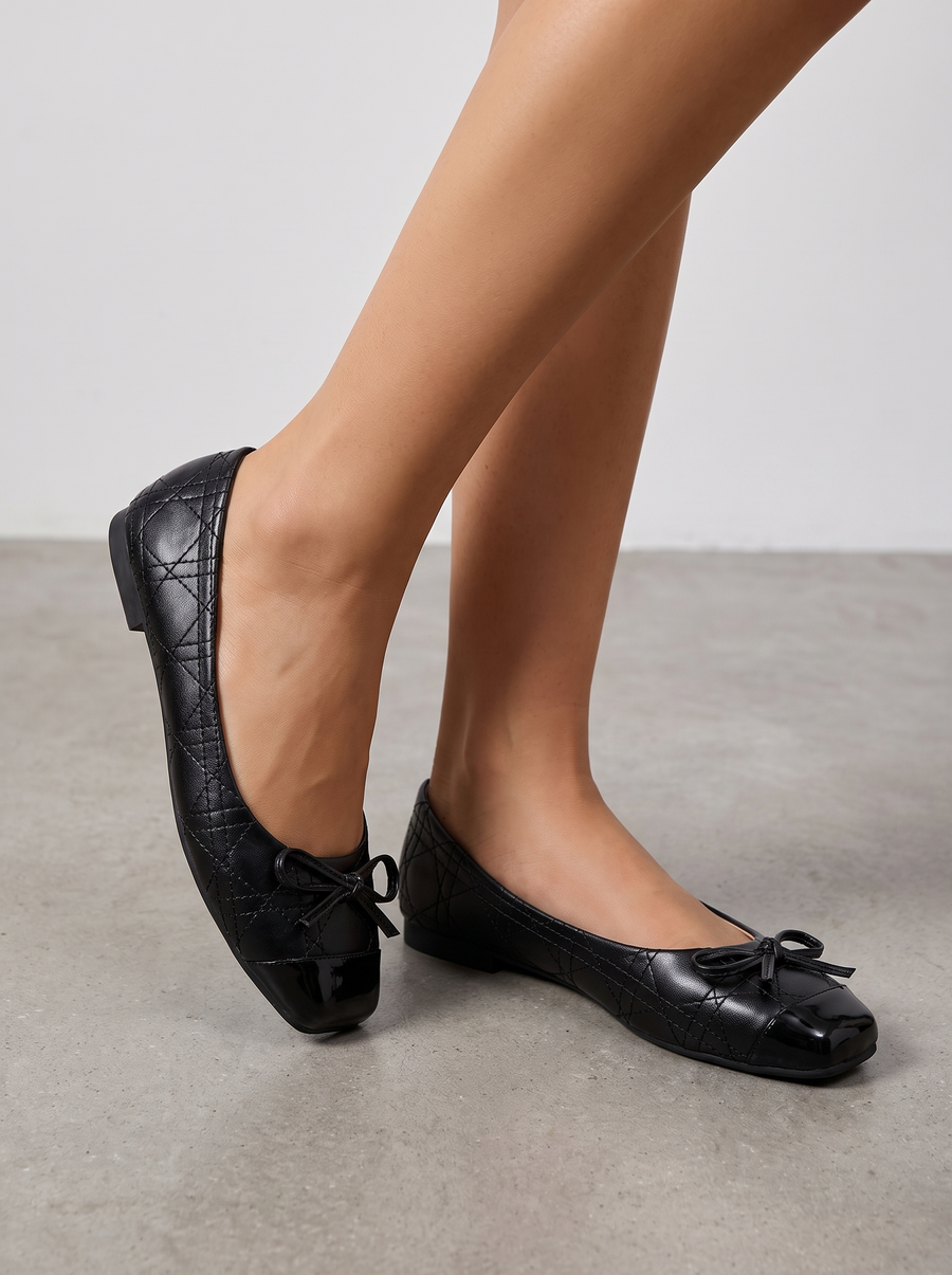 Queenie Ballerinas mit Lackkappe