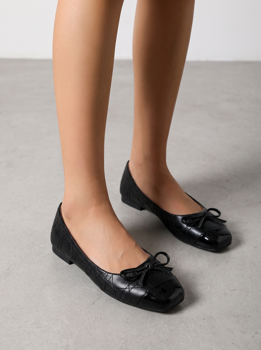 Queenie Ballerinas mit Lackkappe