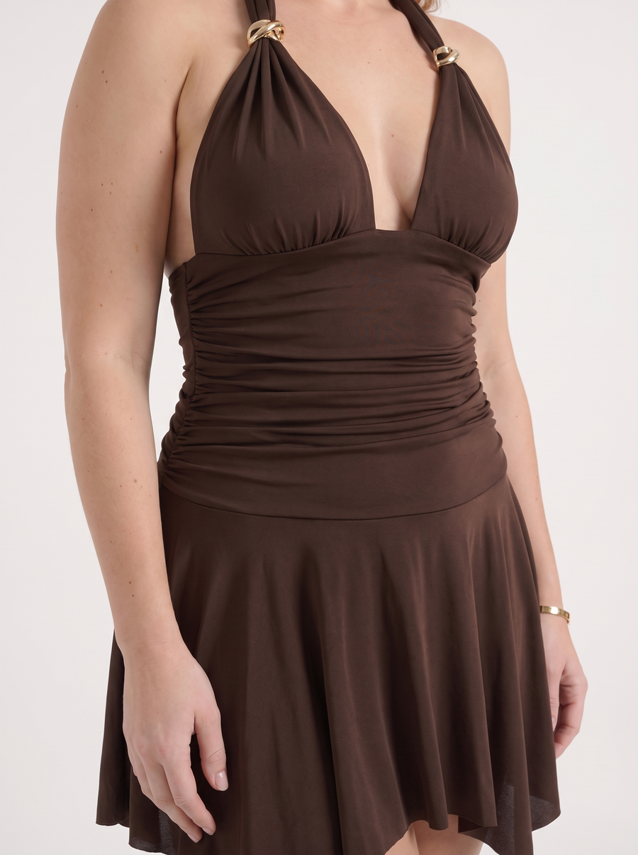 Averly Neckholder-Minikleid