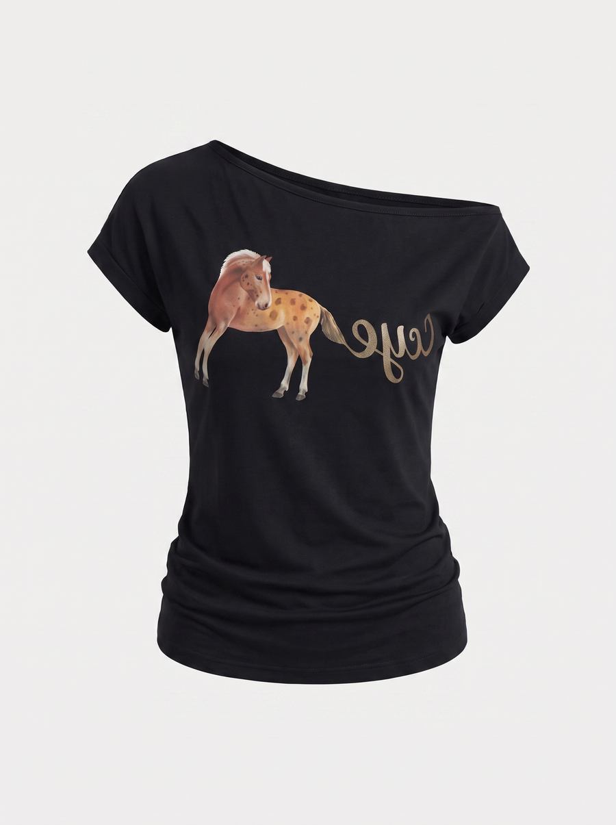 Alina Off-Shoulder-Top mit Print