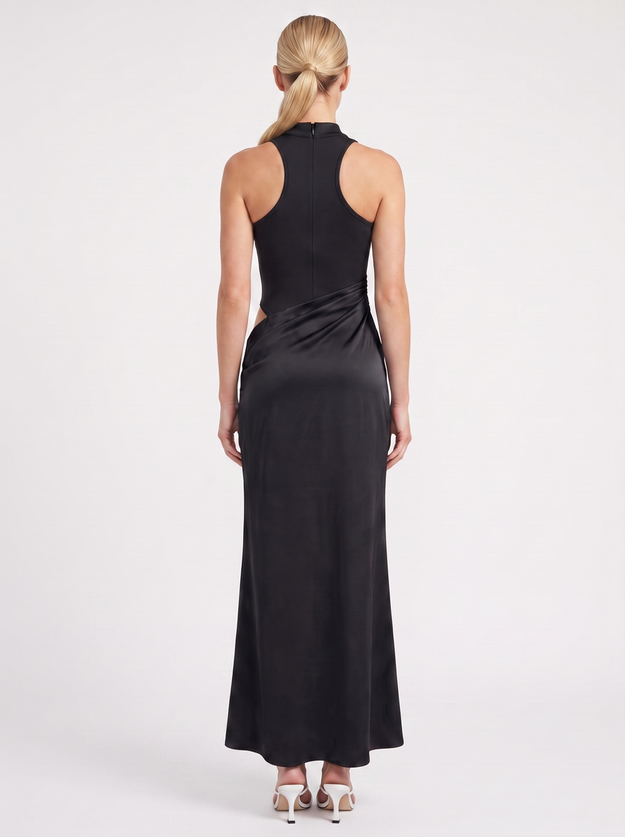Hester Maxikleid mit Rollkragen