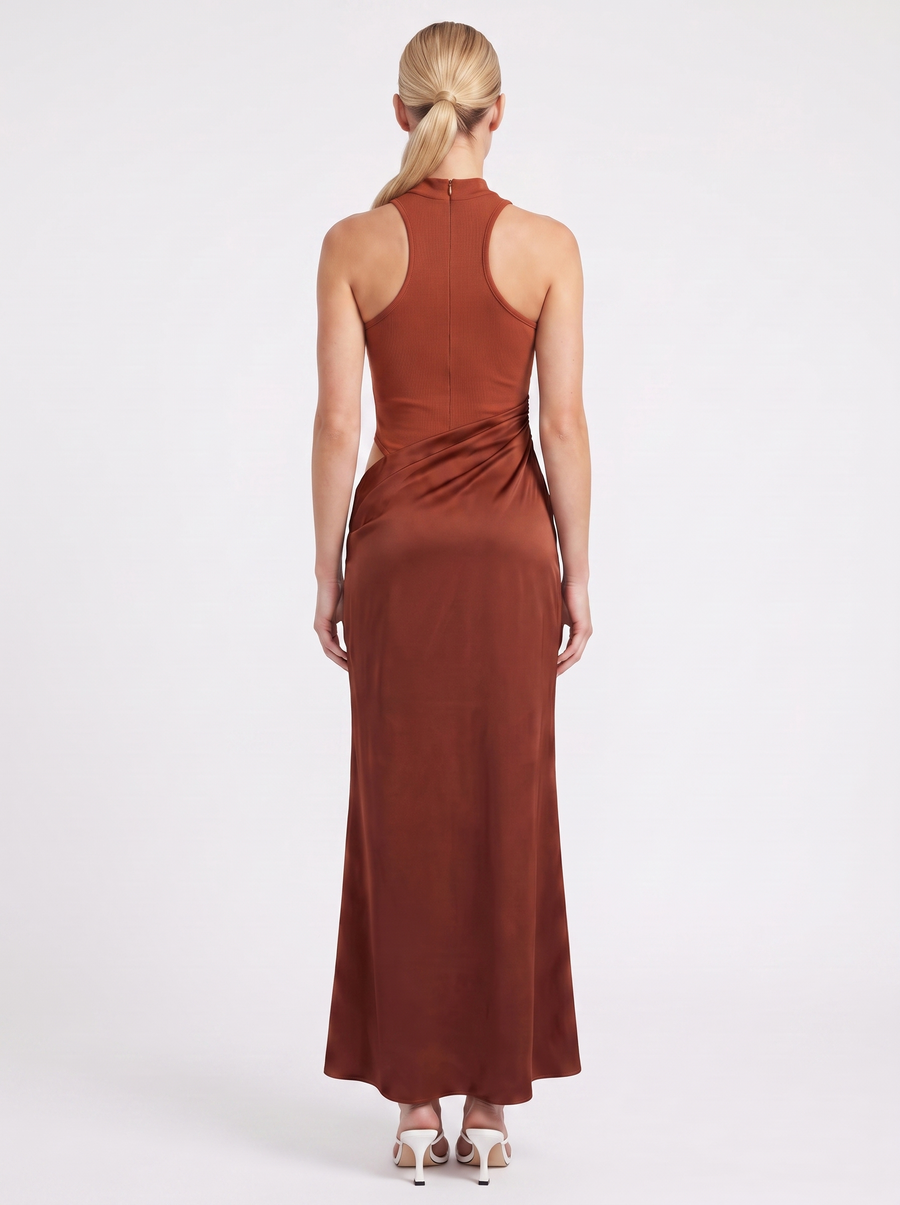 Hester Maxikleid mit Rollkragen
