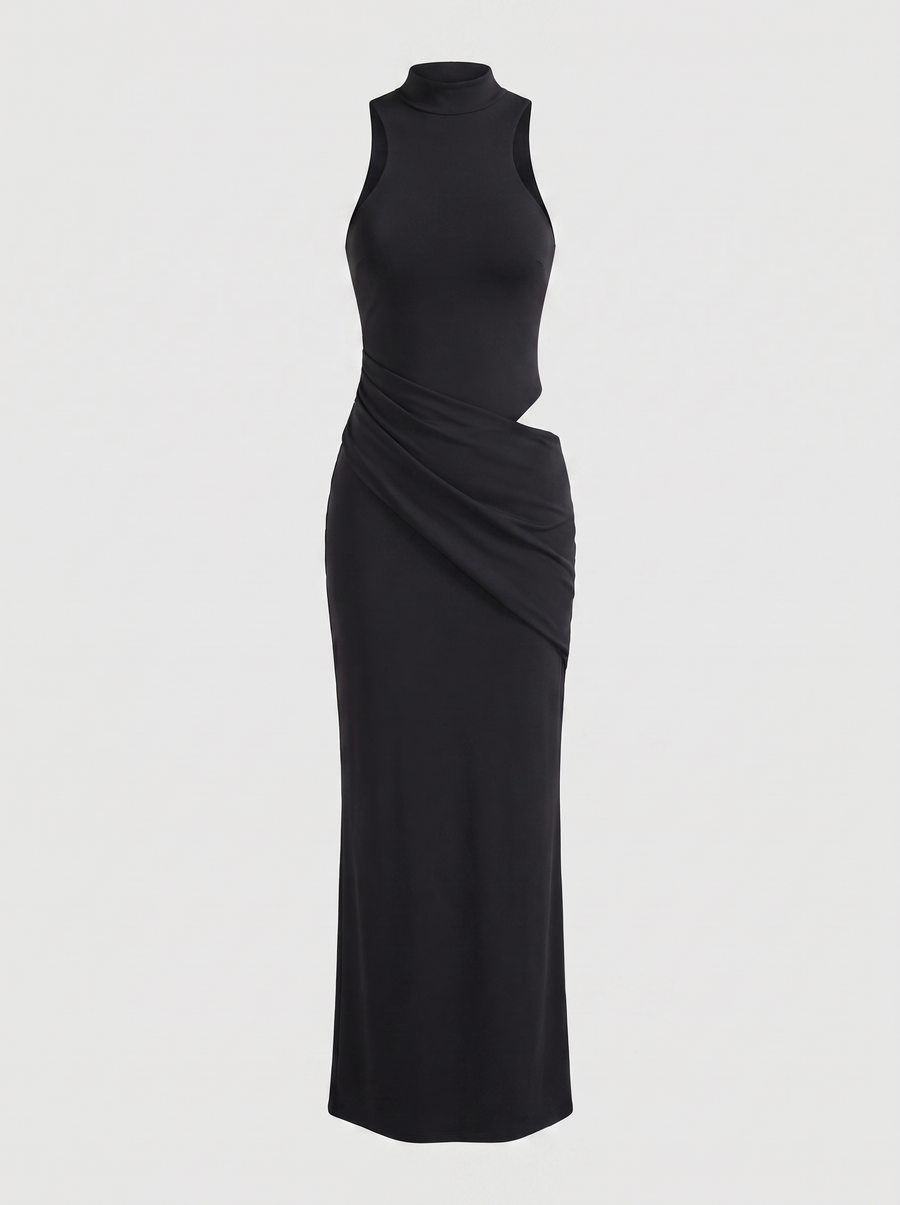 Hester Maxikleid mit Rollkragen