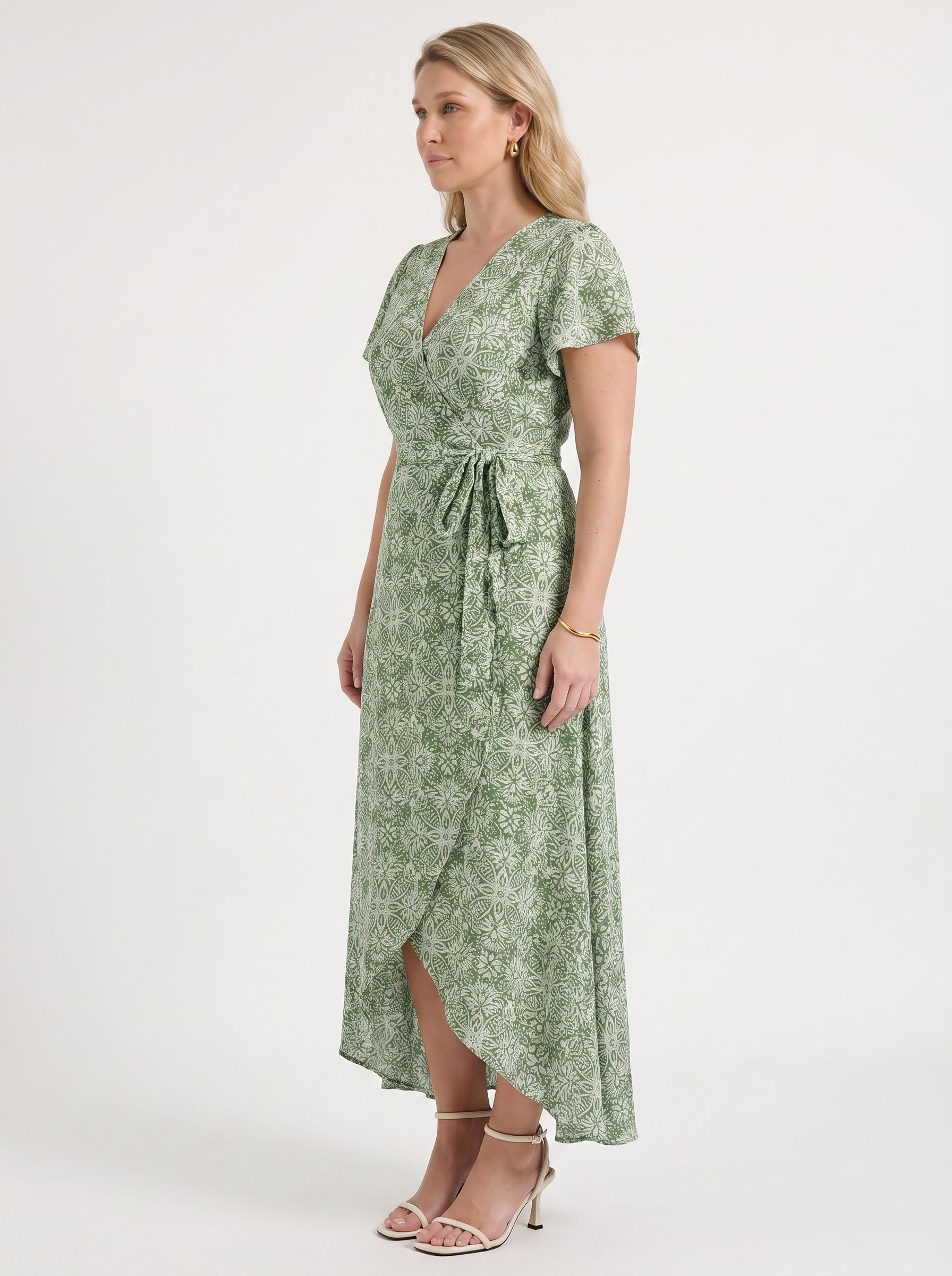 Sorina Wickelmaxikleid mit Print