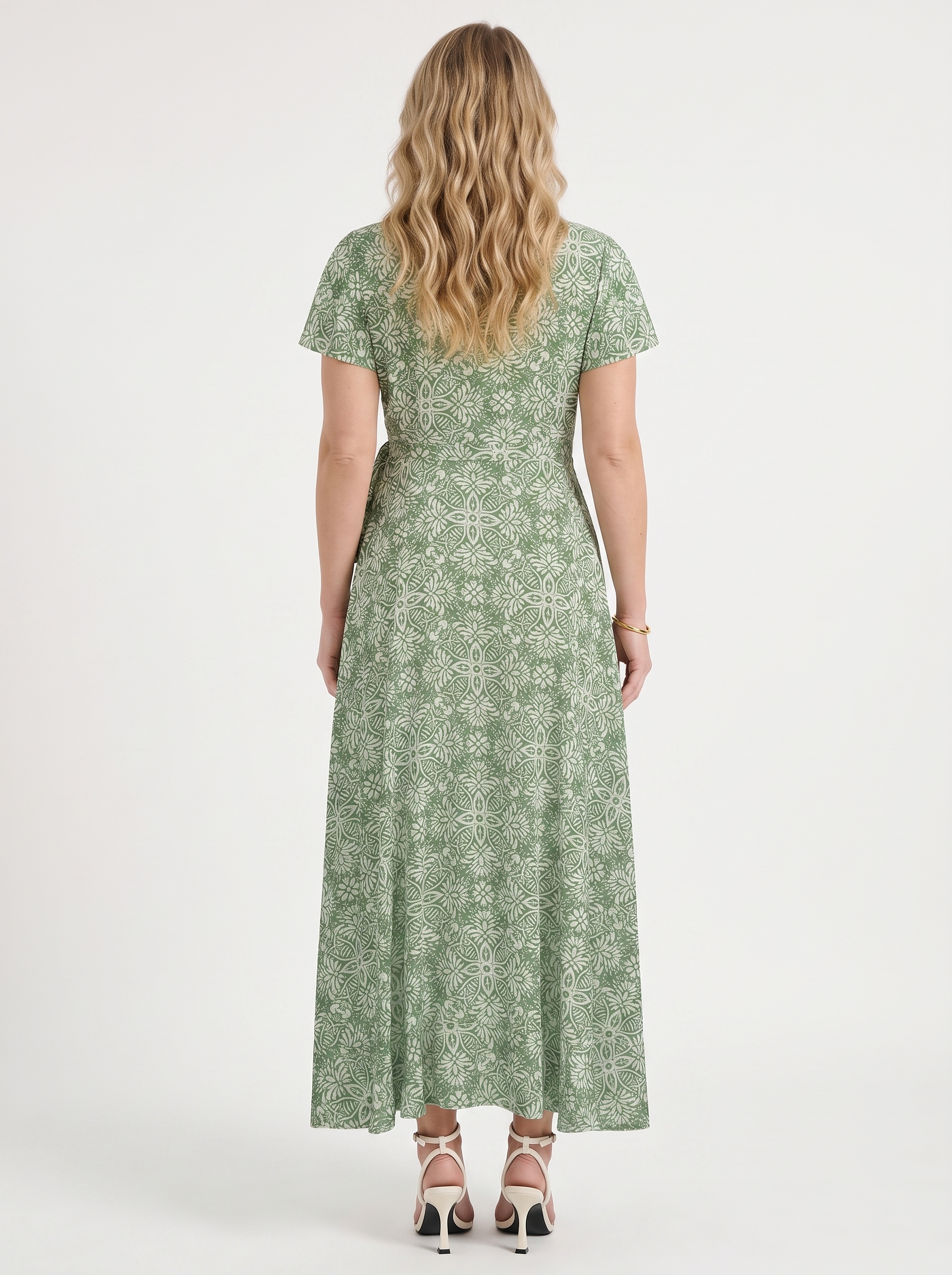 Sorina Wickelmaxikleid mit Print