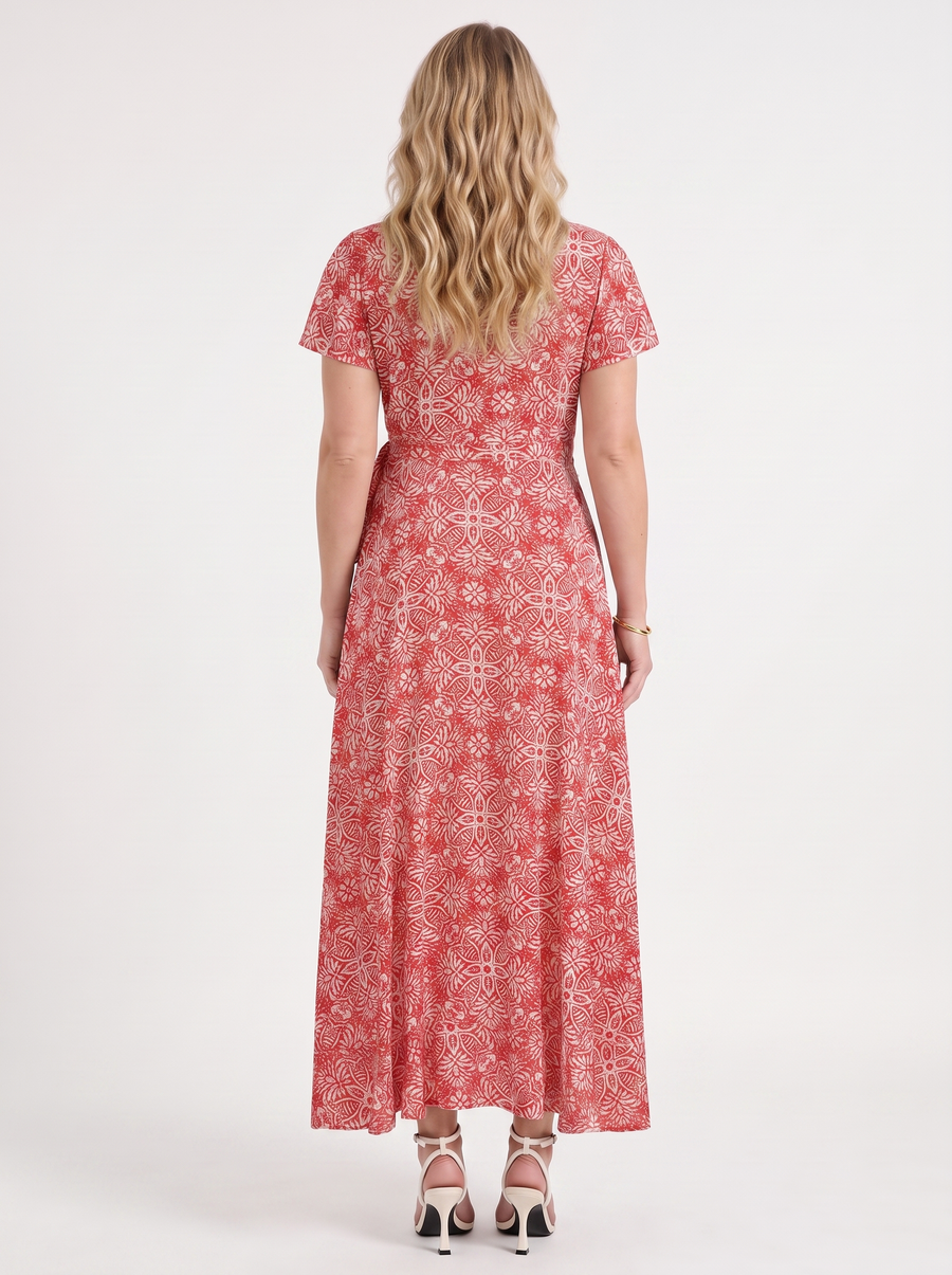 Sorina Wickelmaxikleid mit Print