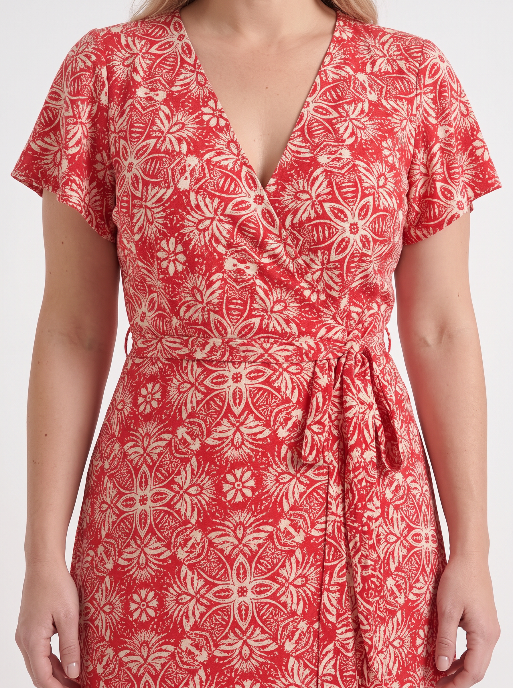 Sorina Wickelmaxikleid mit Print