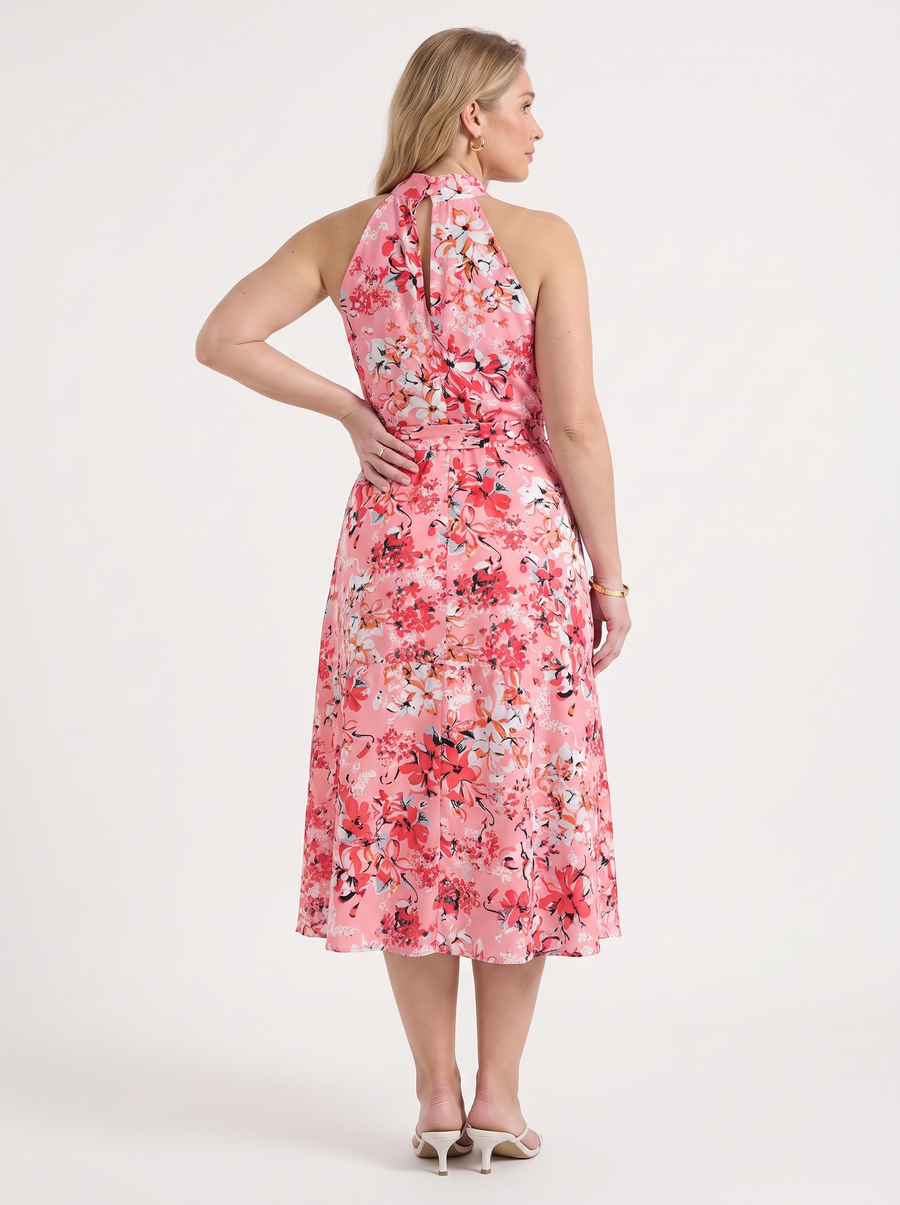 Brit Midikleid mit Blumenprint