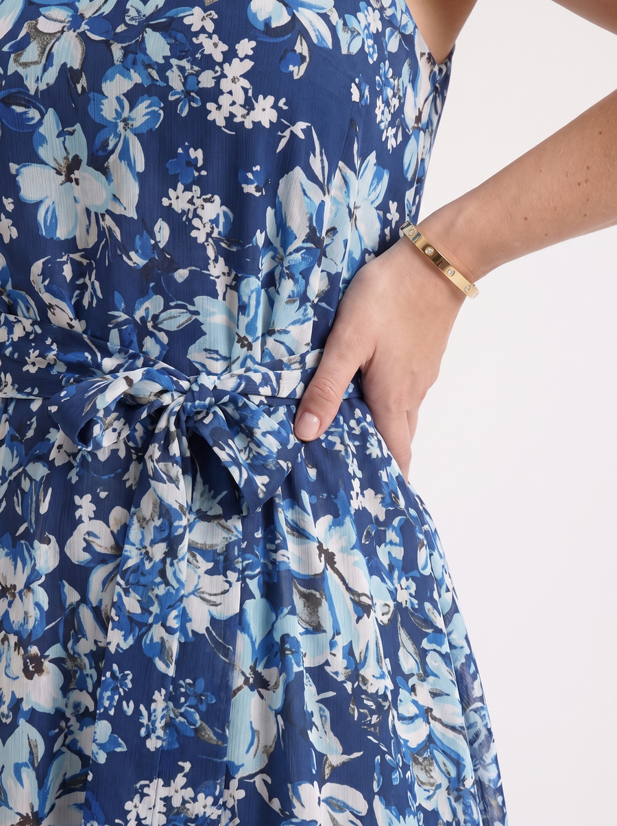 Brit Midikleid mit Blumenprint