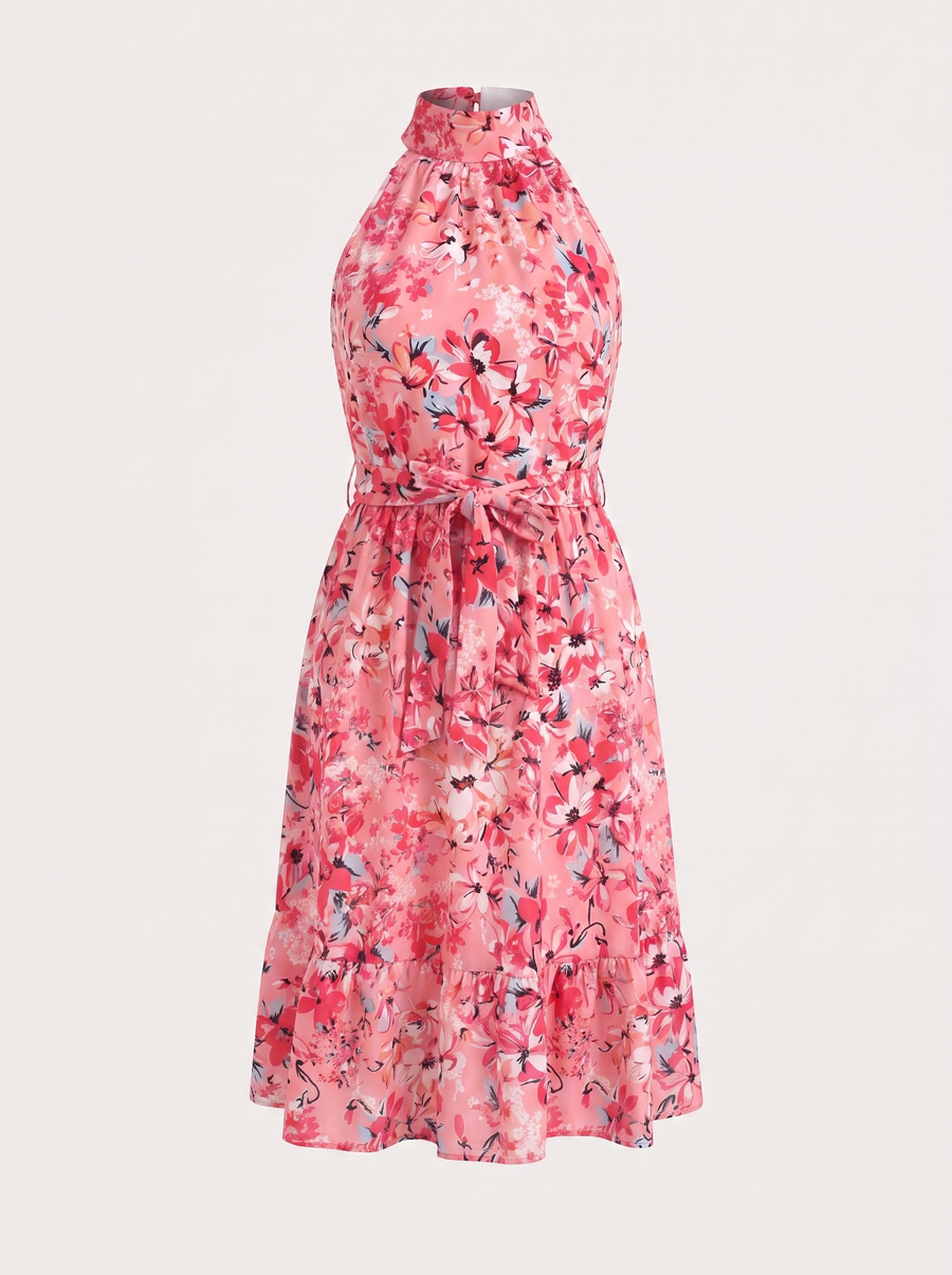 Brit Midikleid mit Blumenprint