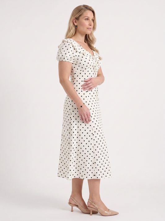 Mavis Midikleid mit Punkteprint