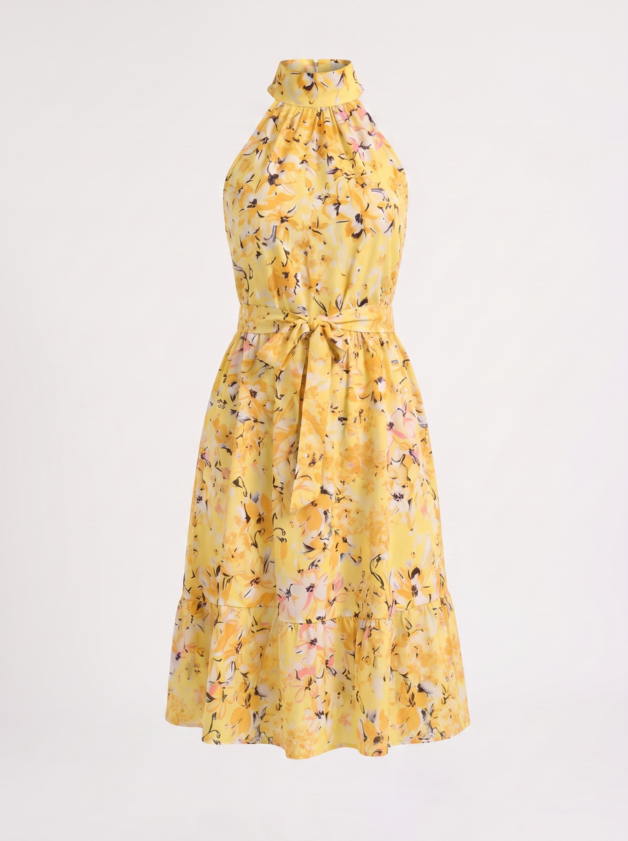 Brit Midikleid mit Blumenprint