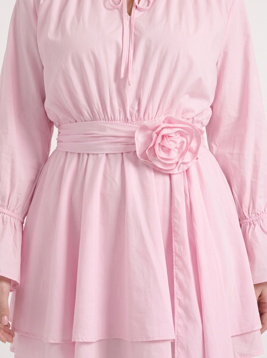 Candy Minikleid mit Blütenapplikation