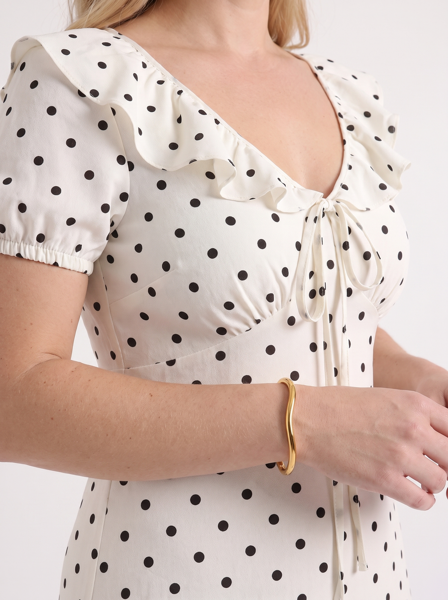 Mavis Midikleid mit Punkteprint
