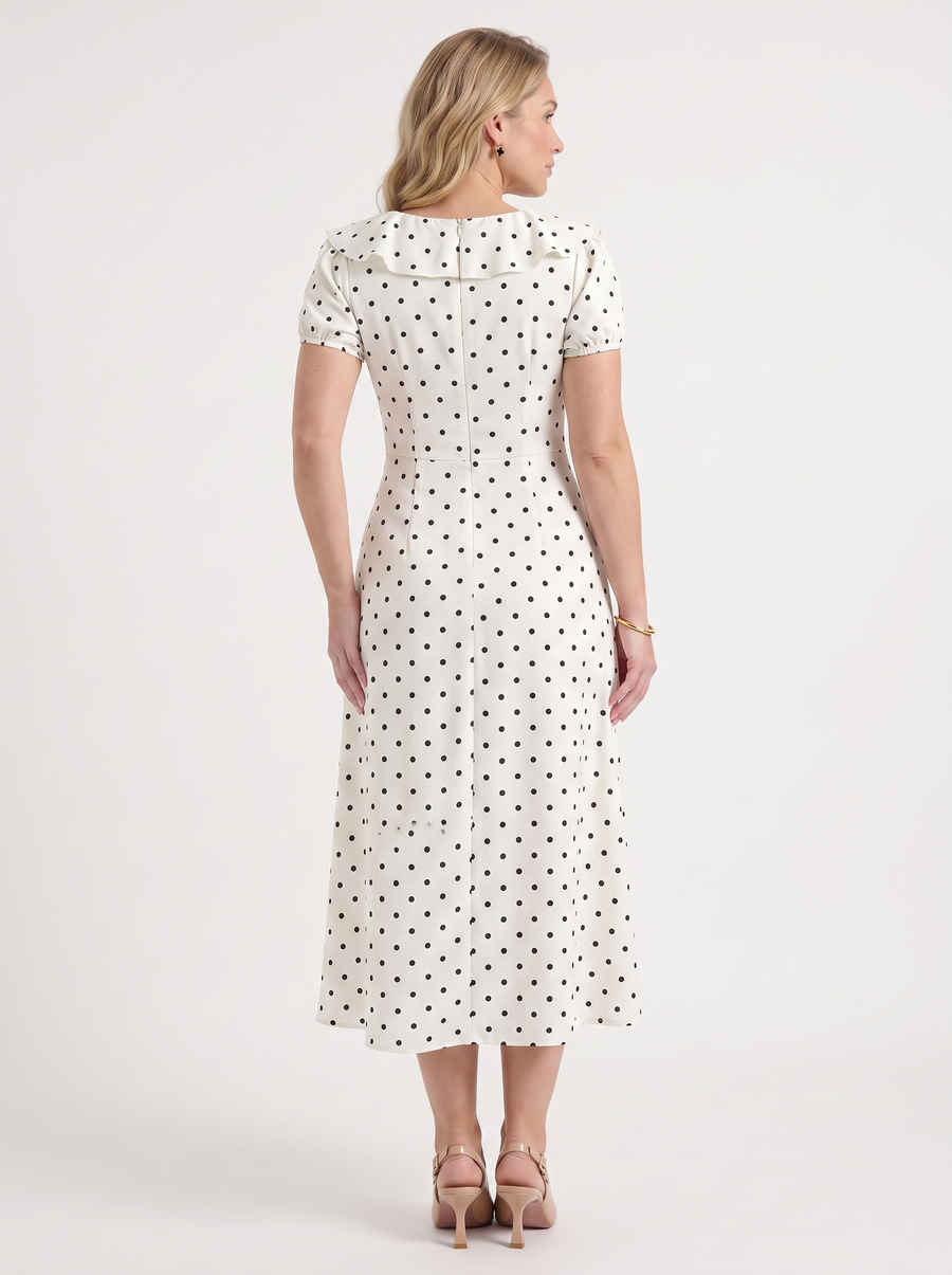 Mavis Midikleid mit Punkteprint