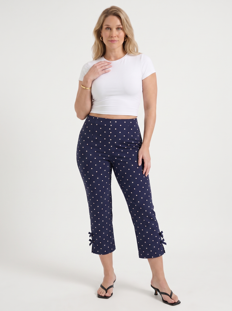 Jill Caprihose mit Schleifendetail
