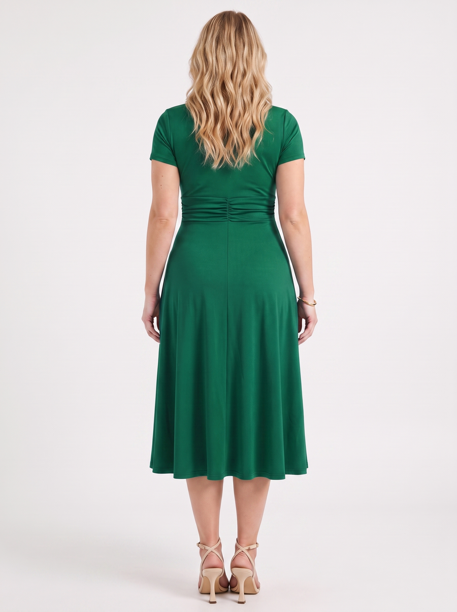 Arden Midikleid in Wickeloptik mit Schnalle