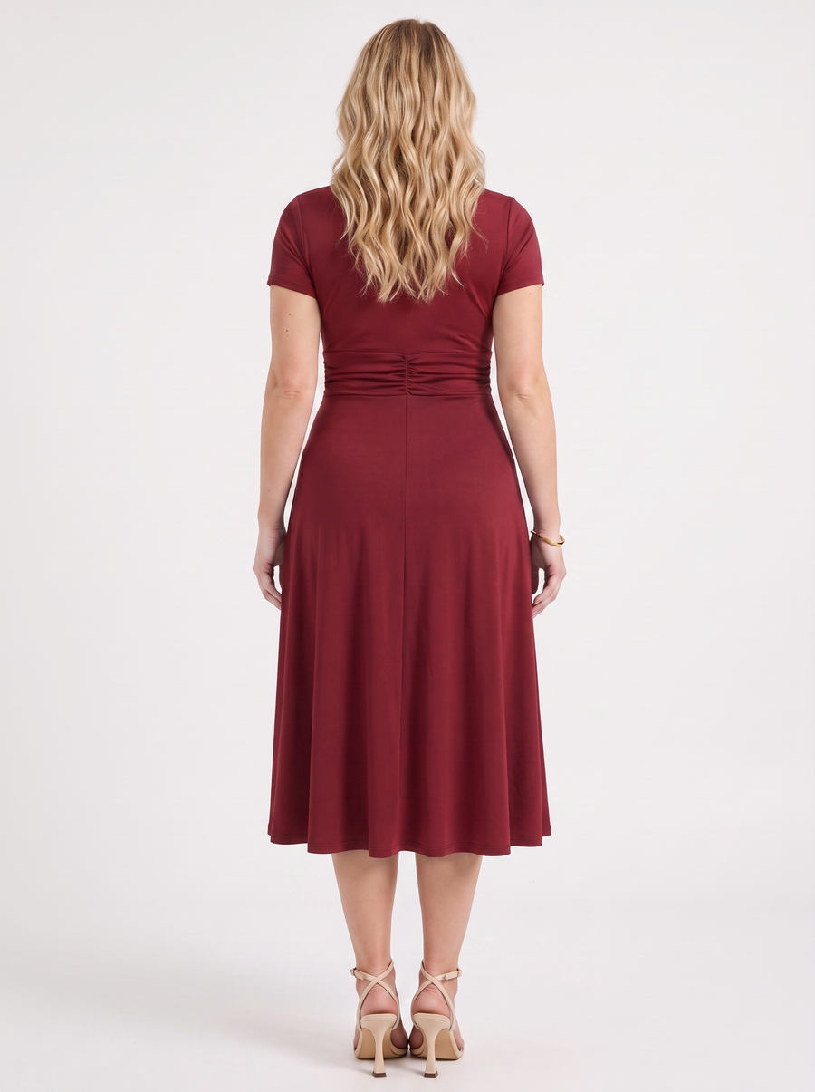 Arden Midikleid in Wickeloptik mit Schnalle