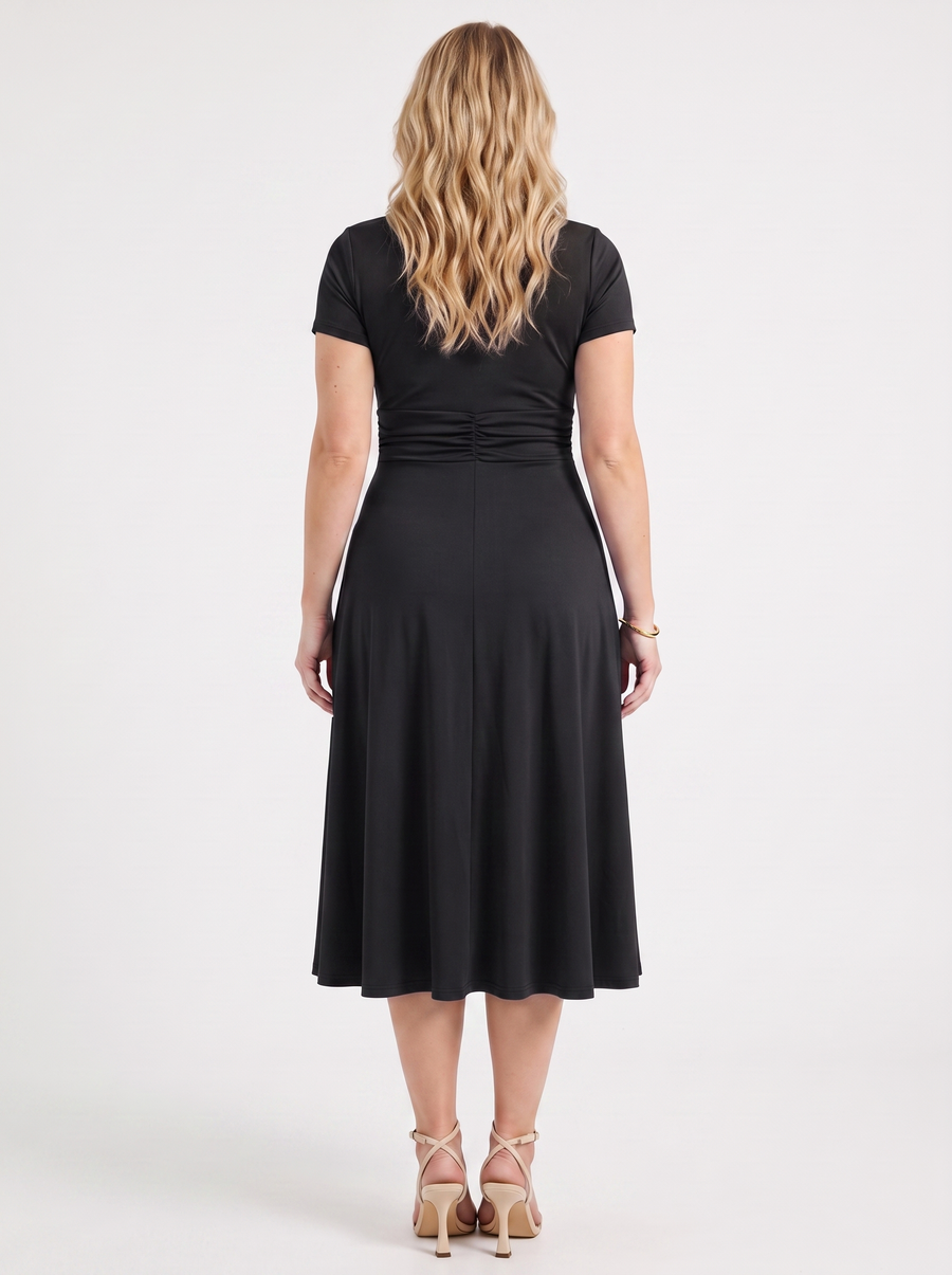Arden Midikleid in Wickeloptik mit Schnalle