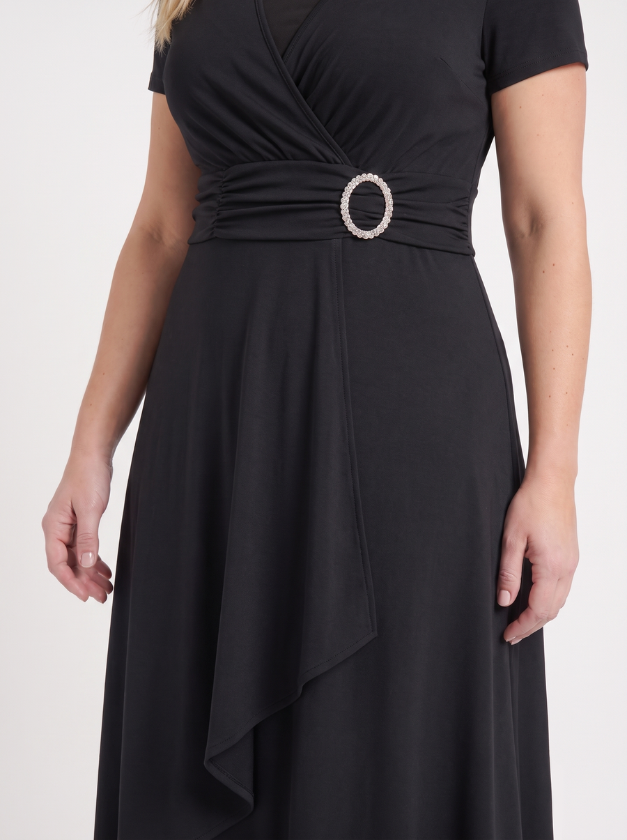 Arden Midikleid in Wickeloptik mit Schnalle