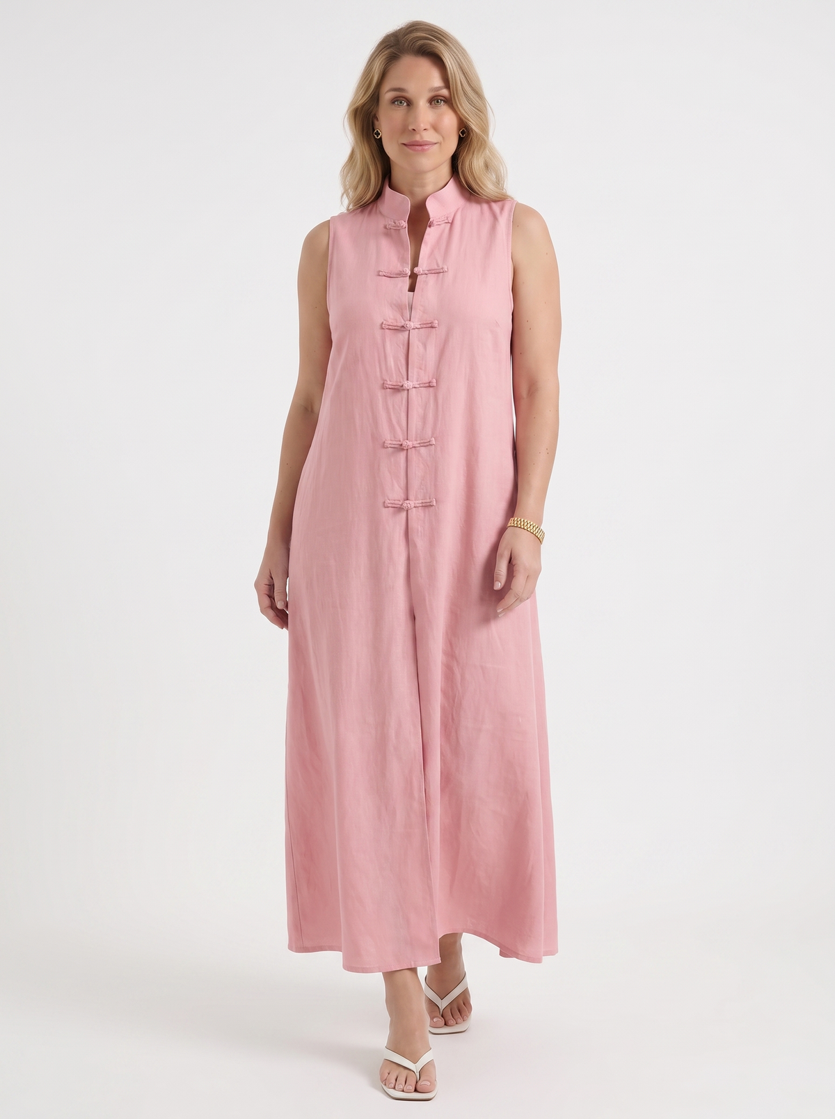 Rosie Maxikleid mit Stehkragen