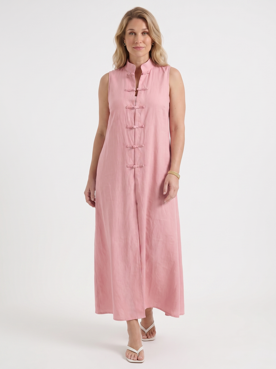 Rosie Maxikleid mit Stehkragen