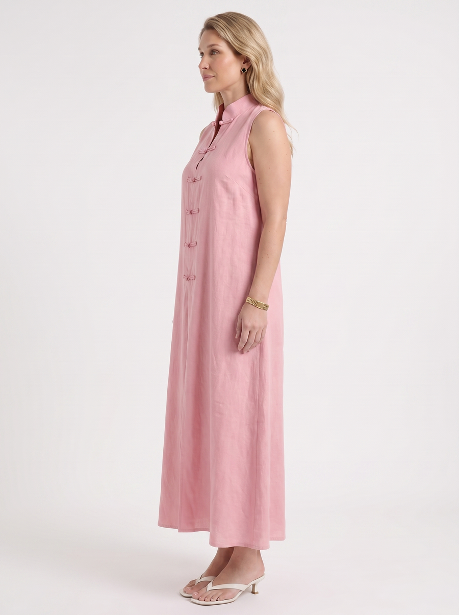 Rosie Maxikleid mit Stehkragen