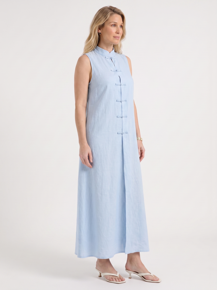 Rosie Maxikleid mit Stehkragen