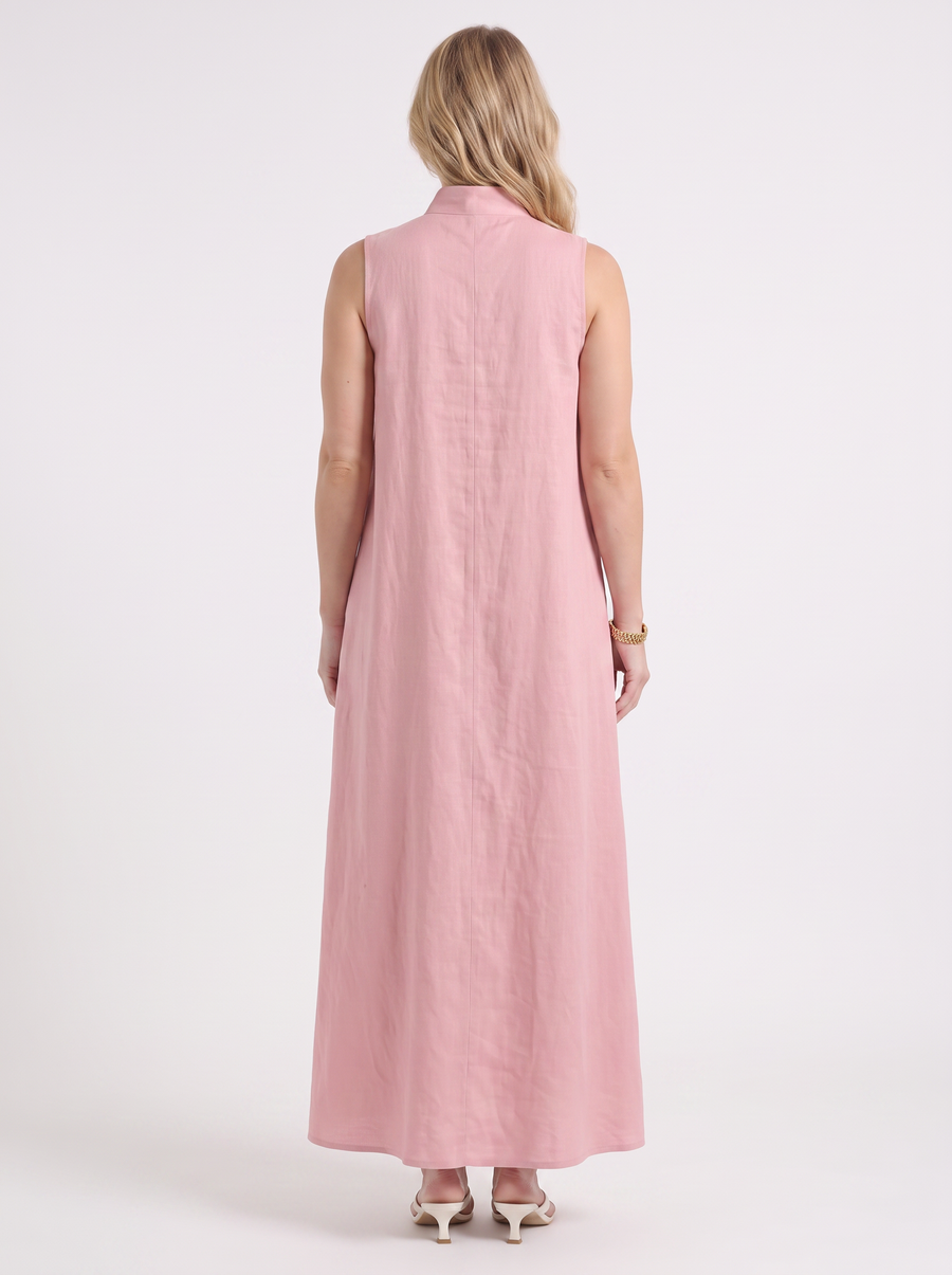 Rosie Maxikleid mit Stehkragen