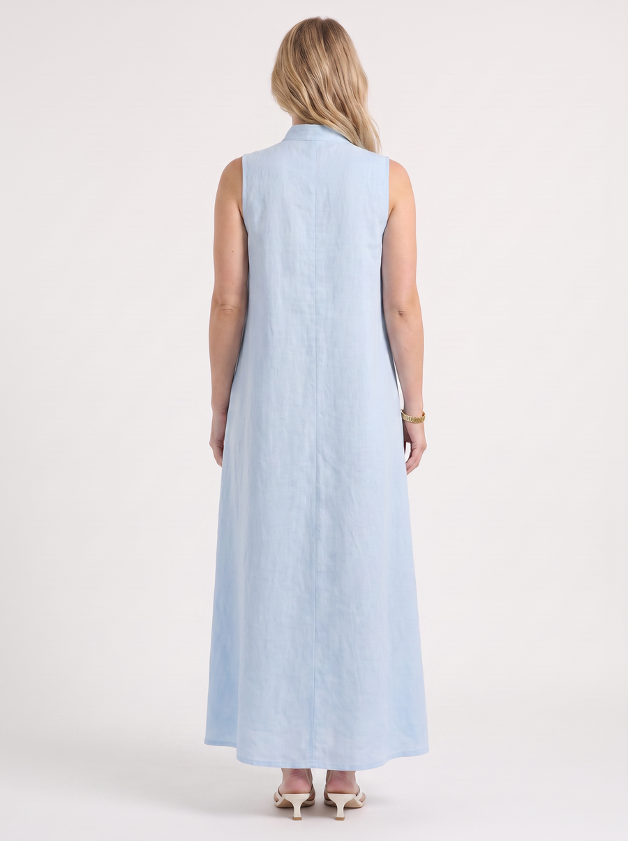 Rosie Maxikleid mit Stehkragen