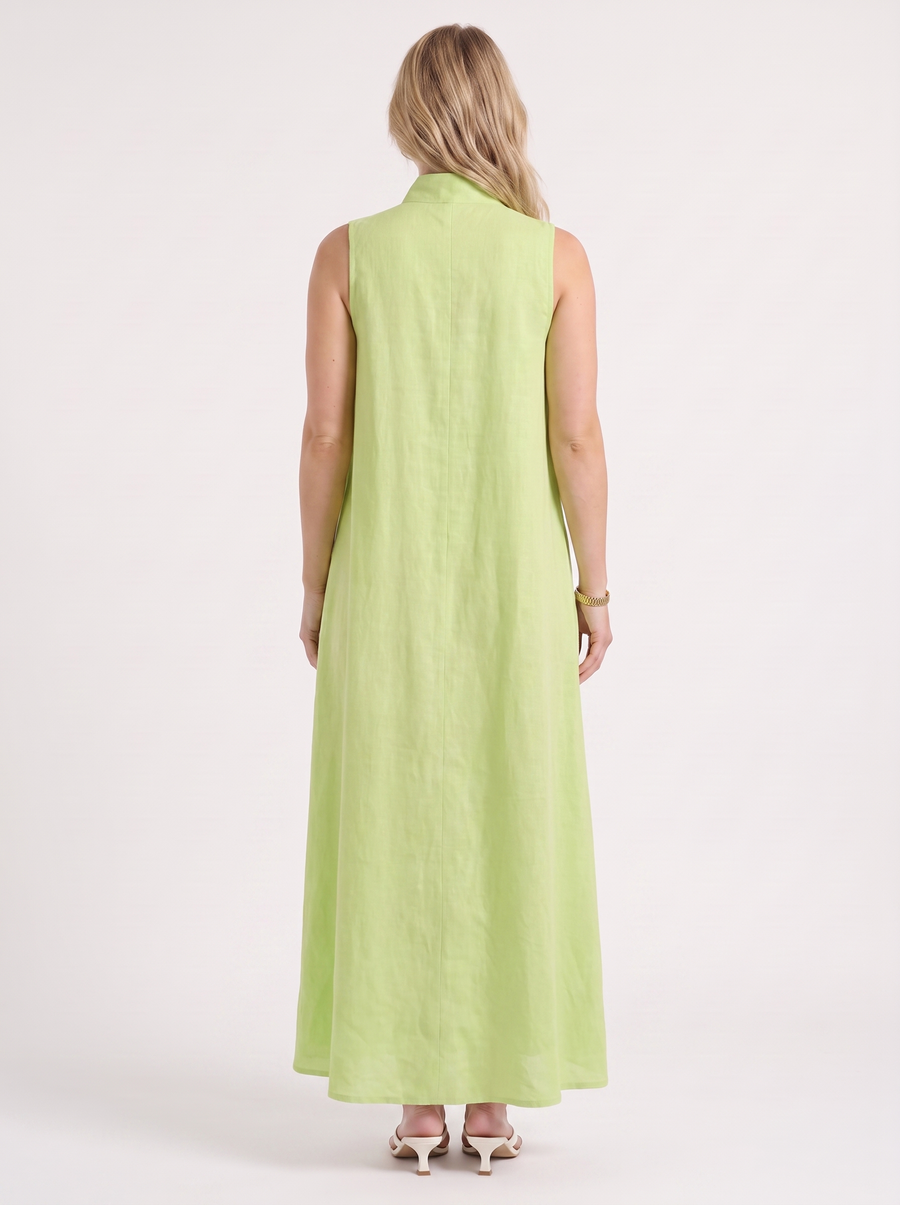 Rosie Maxikleid mit Stehkragen