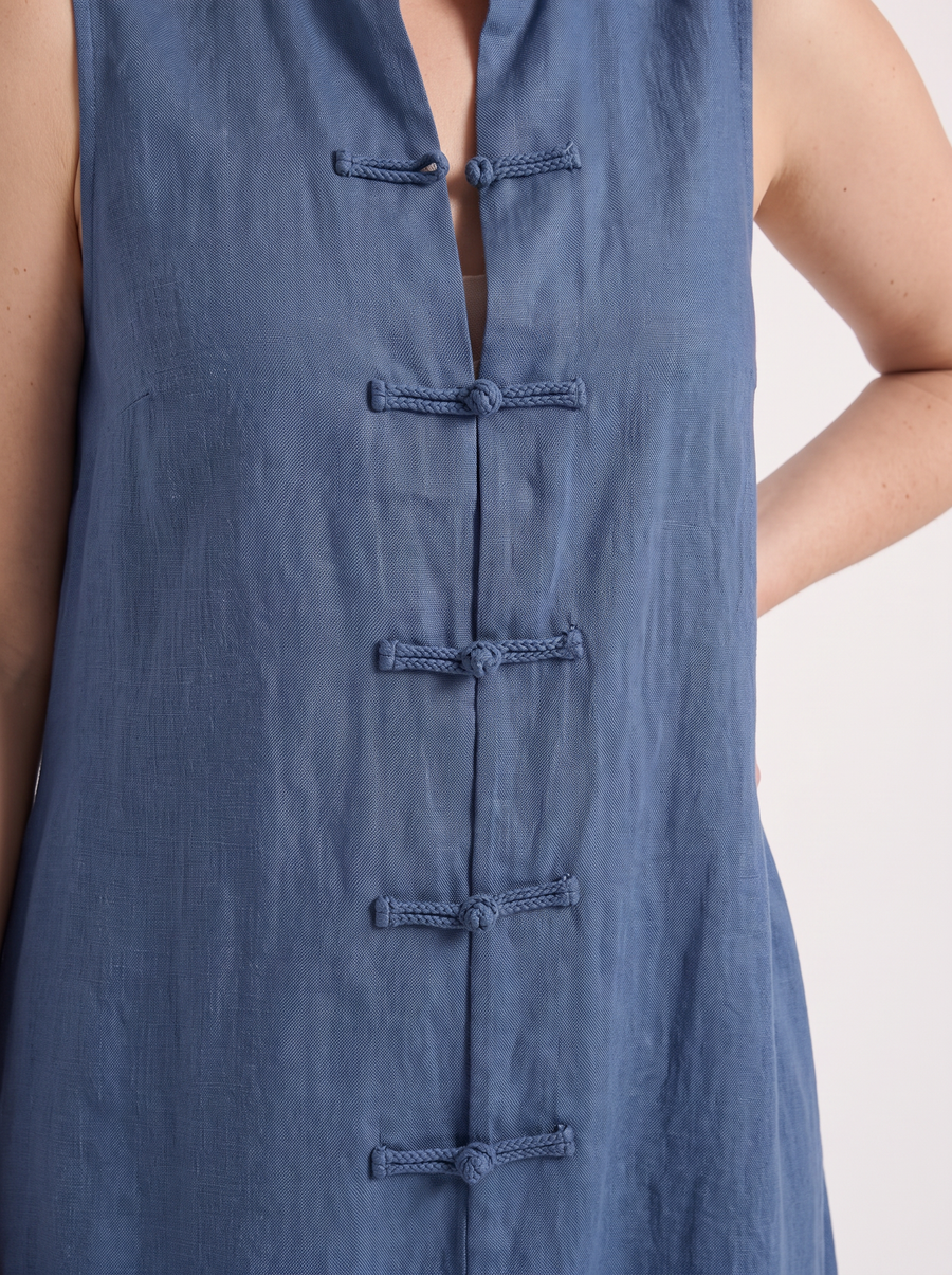 Rosie Maxikleid mit Stehkragen