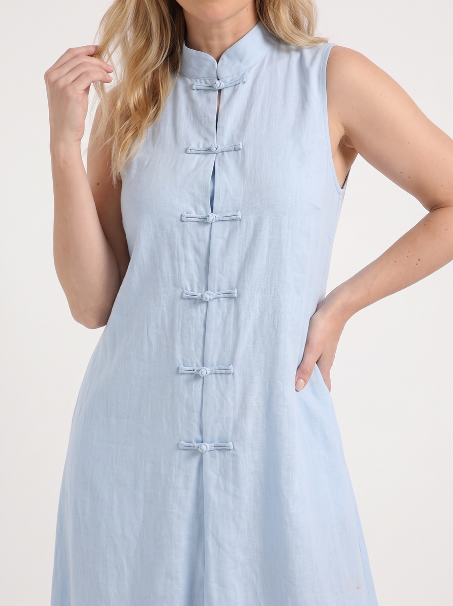 Rosie Maxikleid mit Stehkragen