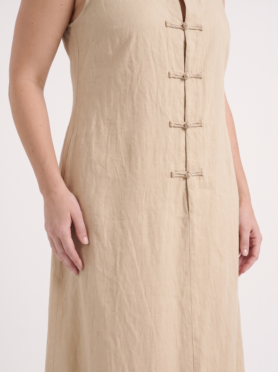 Rosie Maxikleid mit Stehkragen