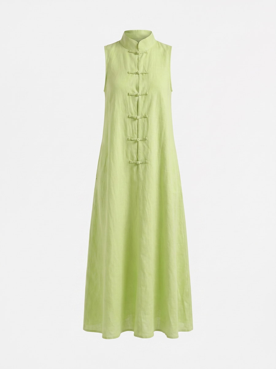 Rosie Maxikleid mit Stehkragen