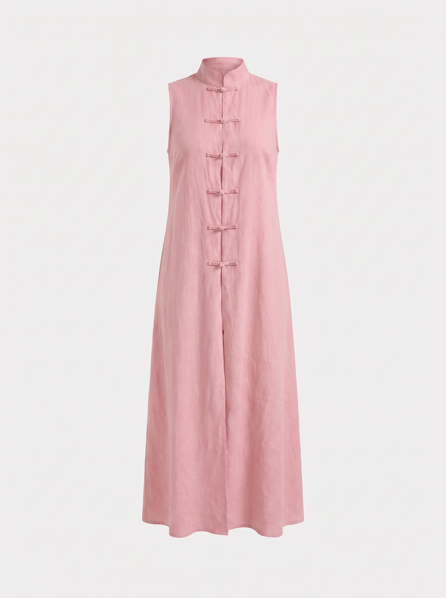 Rosie Maxikleid mit Stehkragen