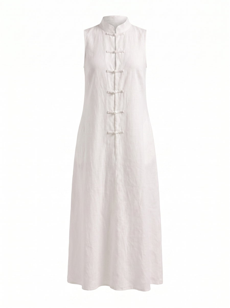 Rosie Maxikleid mit Stehkragen