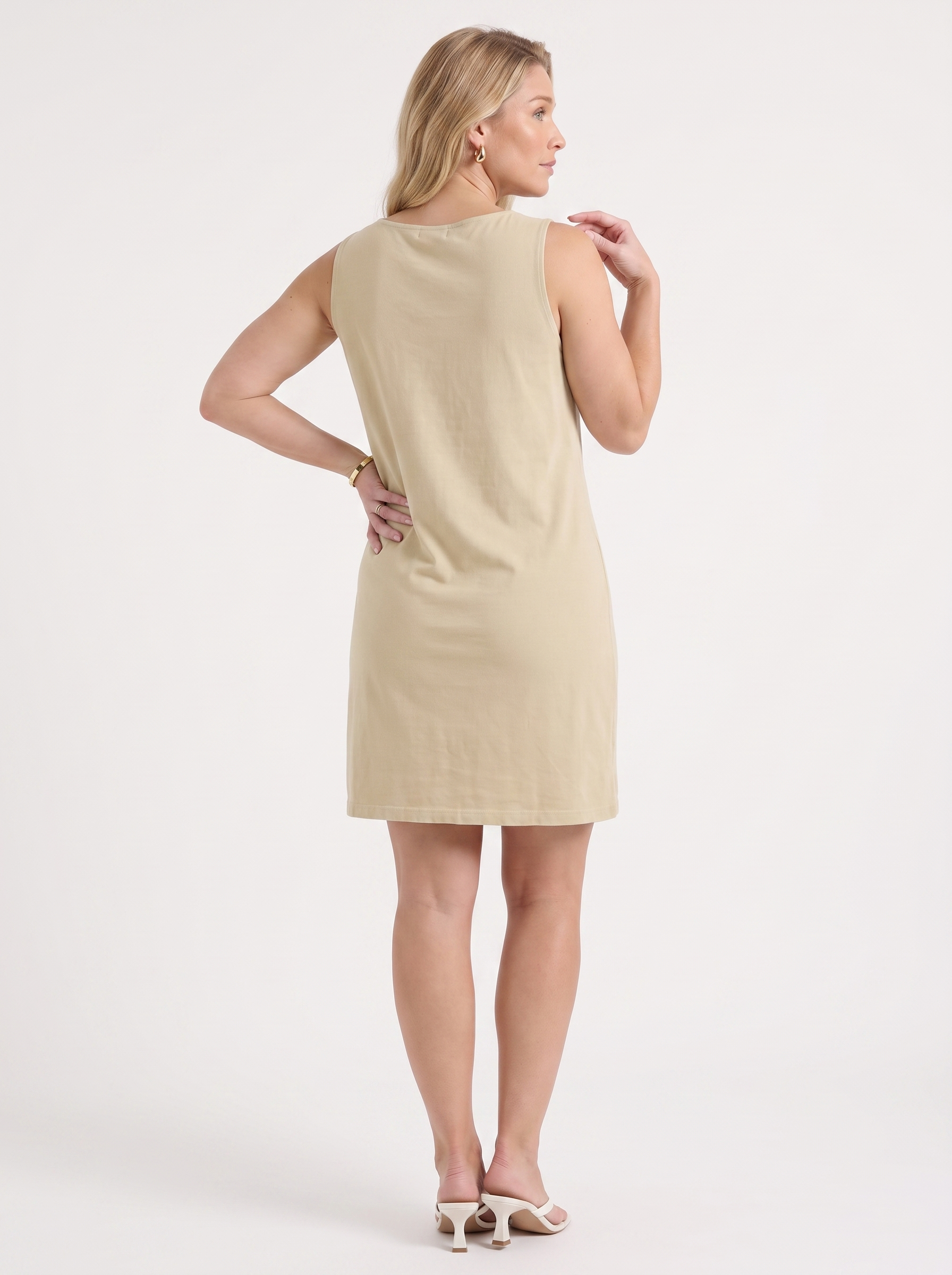 Leela Minikleid mit Wasserfallausschnitt