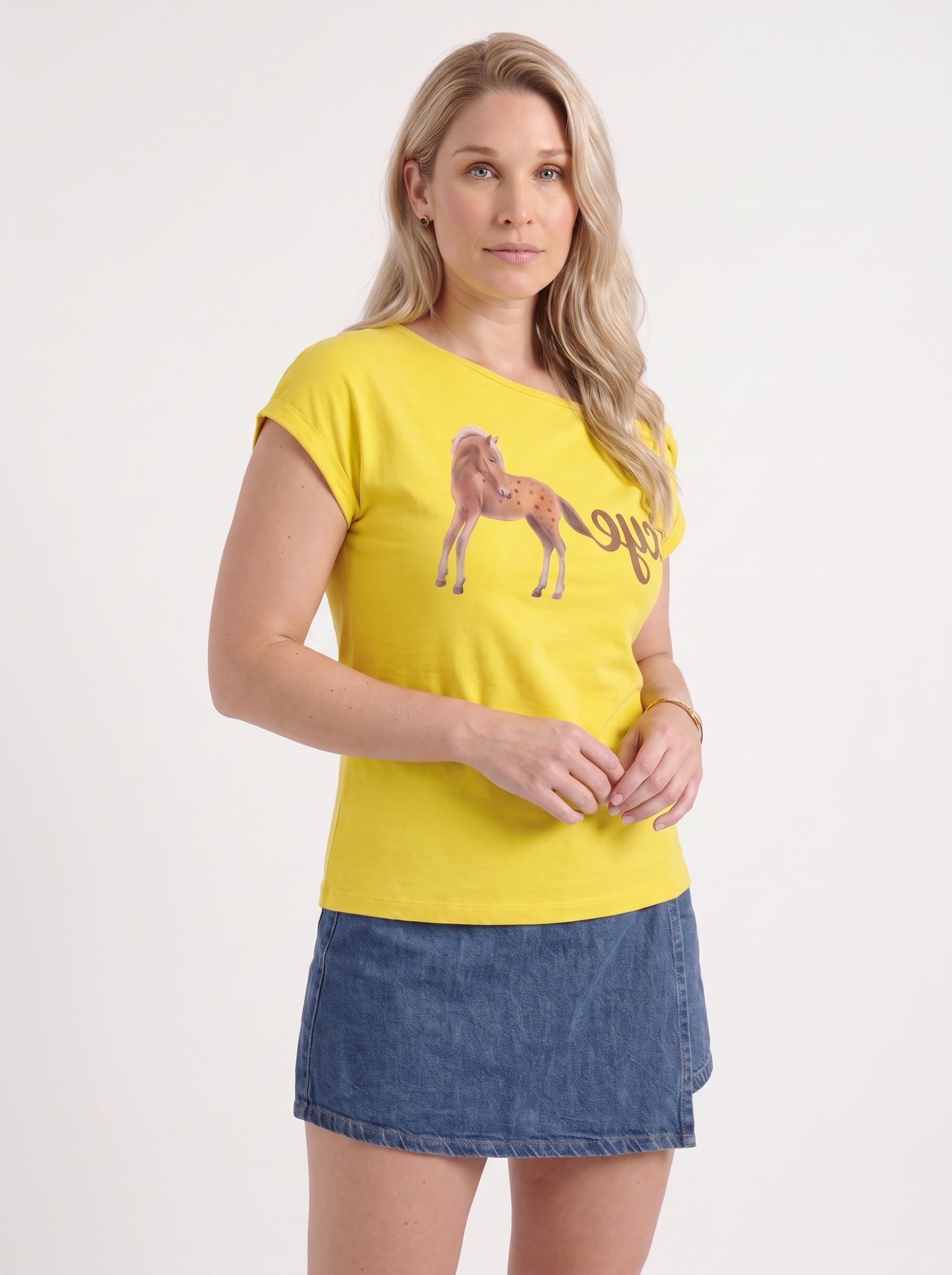Alina Off-Shoulder-Top mit Print
