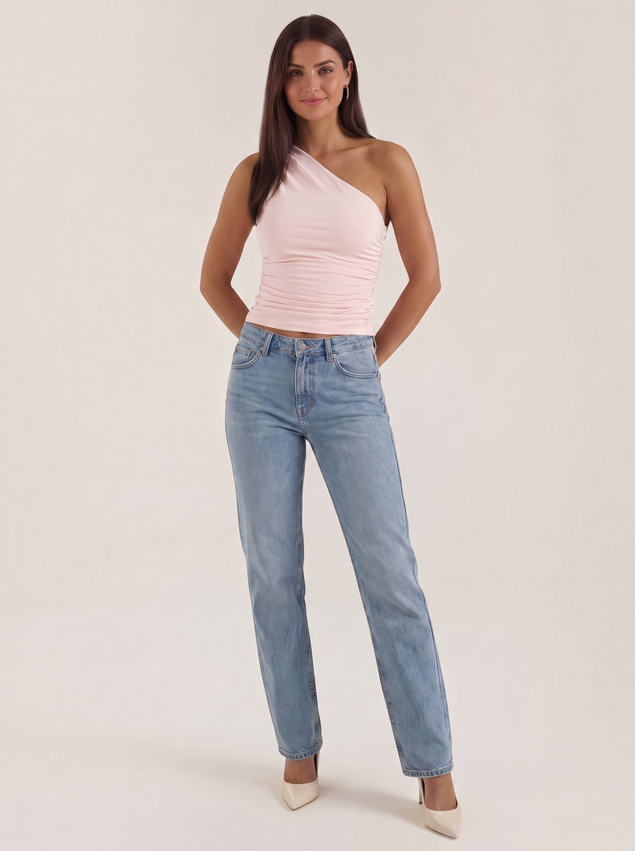Briony Ärmelloses One-Shoulder-Top
