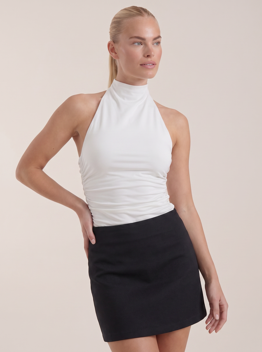 Eula Neckholder Top mit Rollkragen