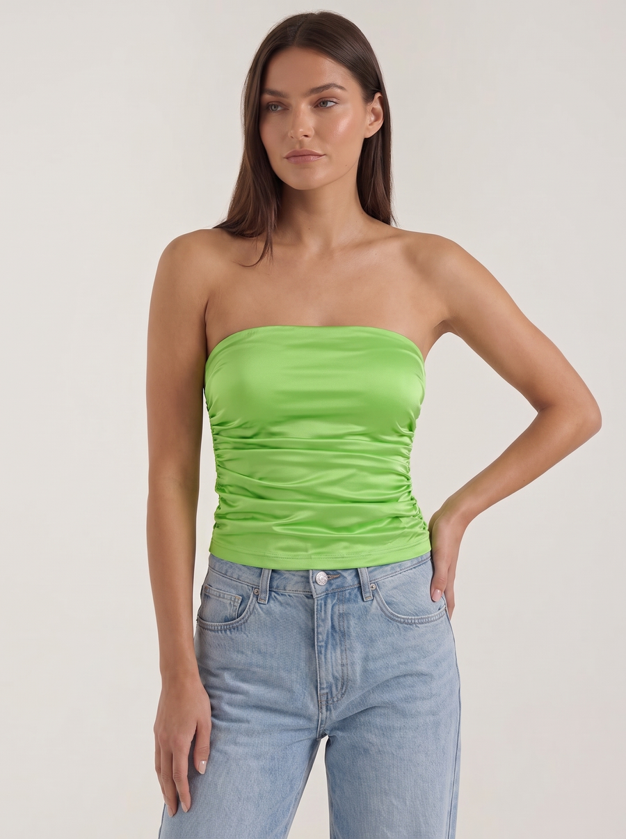Guinevere Bandeau Top mit Raffung