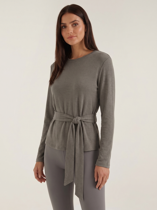Holly Longsleeve-Top mit Bindetail