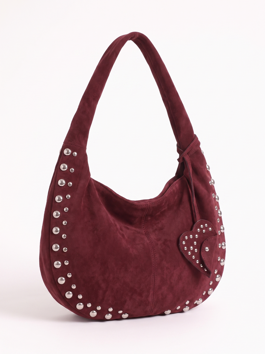 Isabell Schultertasche mit Nieten