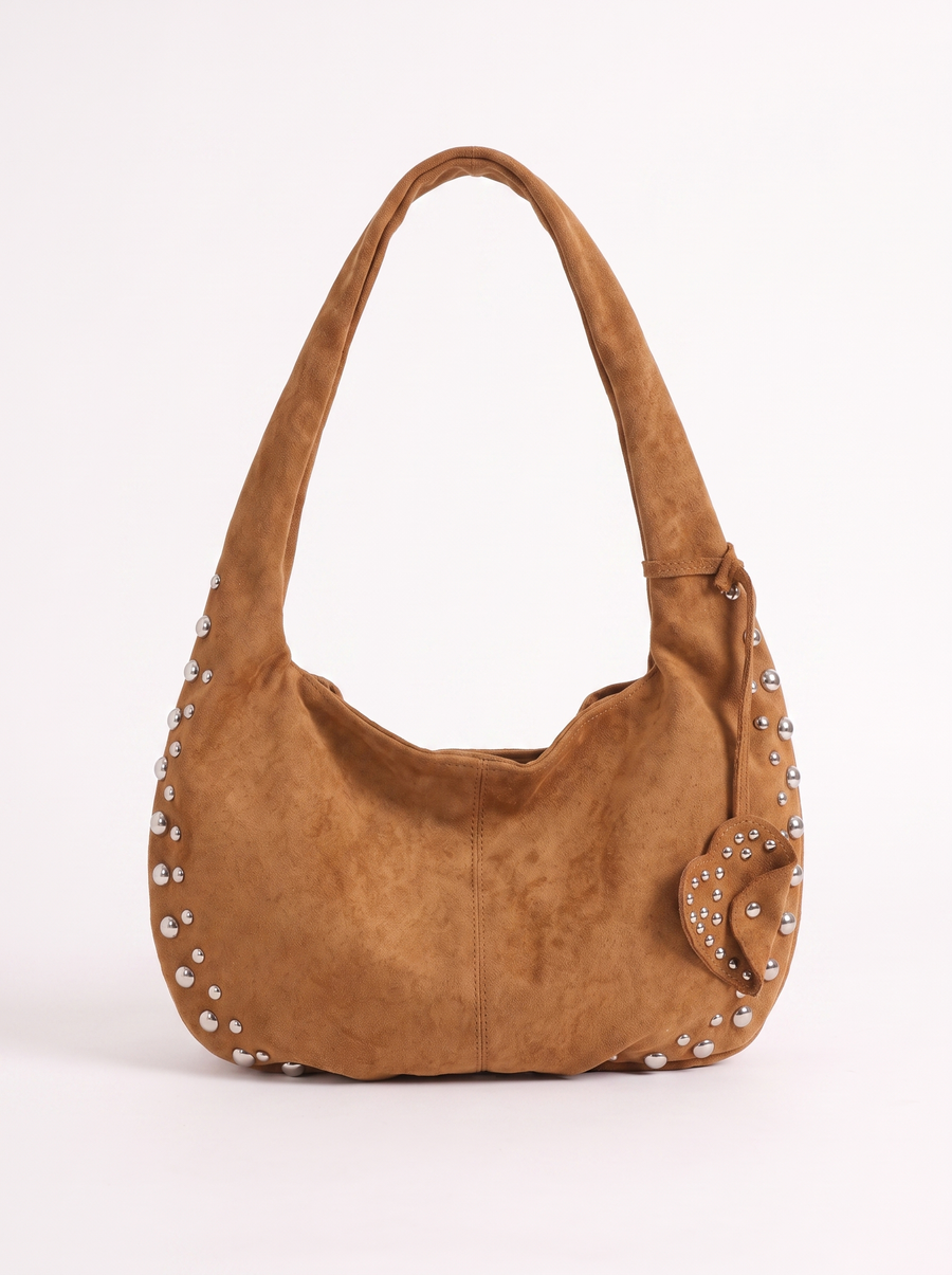 Isabell Schultertasche mit Nieten