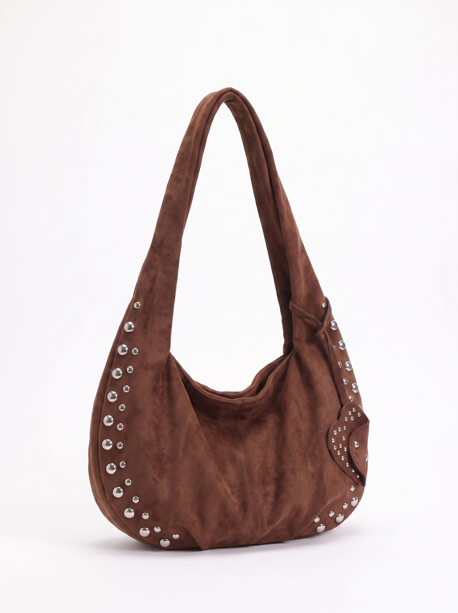 Isabell Schultertasche mit Nieten