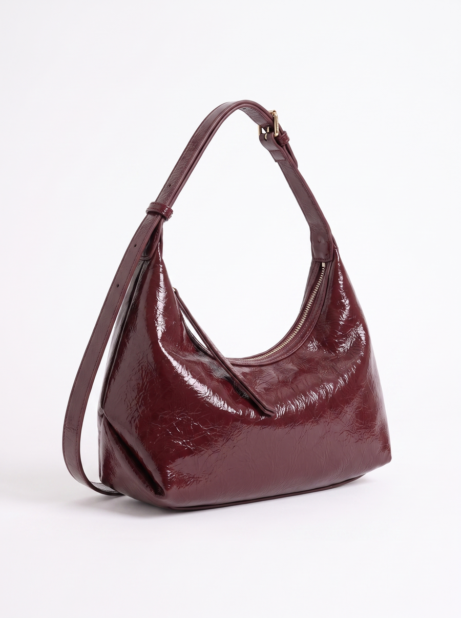 Anja Crinkled Hobo Tasche