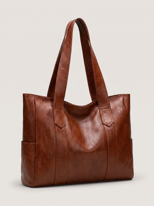 Cromo Vintage-Ledertasche - Frontansicht